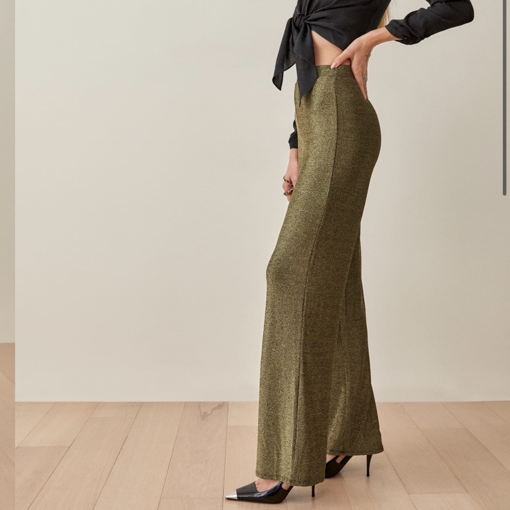 Reformation Pico Pant in Gold Size Small - Picture 10 of 16